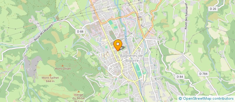 localisation de l'entreprise SCI  D ETIGNY  BAGNERES-DE-BIGORRE