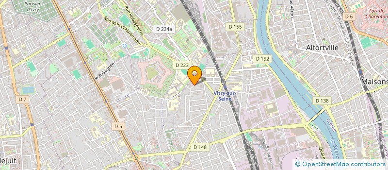 localisation de l'entreprise SCI D'ETUDES  VITRY-SUR-SEINE