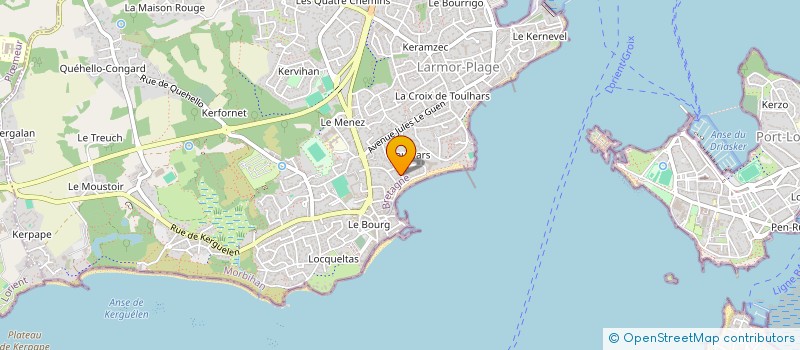 localisation de l'entreprise SCI D'EVENT  LARMOR-PLAGE