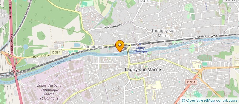 localisation de l'entreprise SCI D EXPANSION REGIONAL  POMPONNE