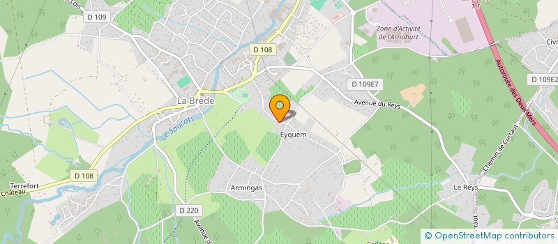 localisation de l'entreprise SCI D EYQUEM  LA BREDE