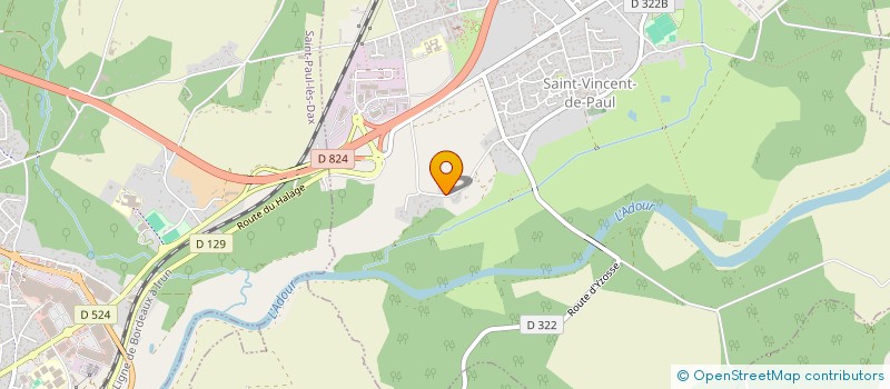 localisation de l'entreprise SCI D'EYROSE  SAINT-VINCENT-DE-PAUL