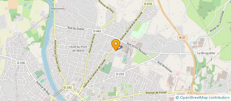localisation de l'entreprise SCI D EYSSES à VILLENEUVE-SUR-LOT