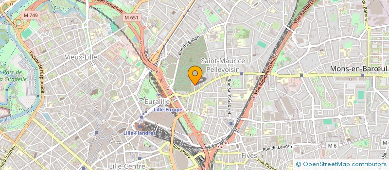 localisation de l'entreprise SCI D&F à LILLE