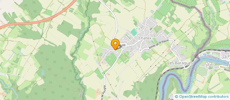 localisation de l'entreprise SCI D&F à CHALLEX