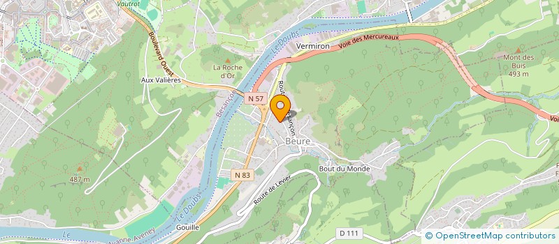 localisation de l'entreprise SCI D.F.A.  AVANNE AVENEY