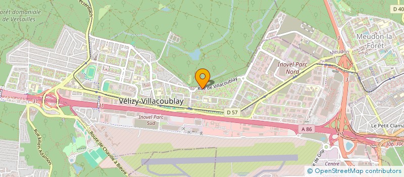 localisation de l'entreprise SCI D.F.C SUD  VELIZY-VILLACOUBLAY