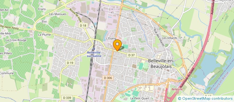 localisation de l'entreprise SCI D.F.D.  BELLEVILLE-EN-BEAUJOLAIS