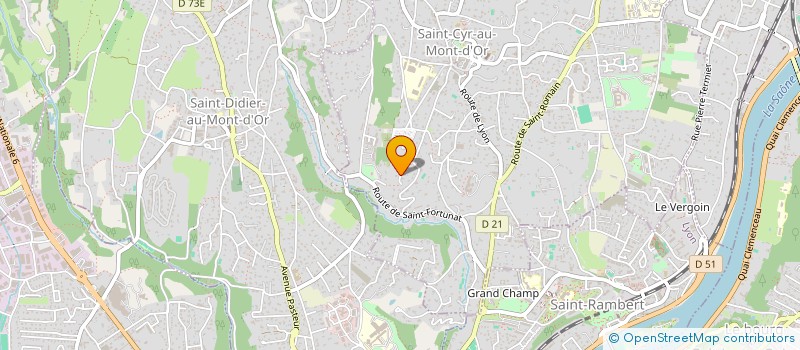 localisation de l'entreprise SCI D.F.G.  SAINT-CYR-AU-MONT-D'OR