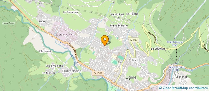 localisation de l'entreprise SCI D.F.P.  UGINE