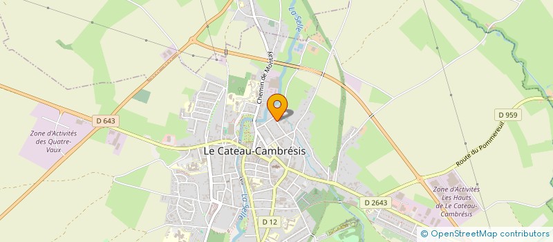 localisation de l'entreprise SCI D.F.V  LE CATEAU-CAMBRESIS