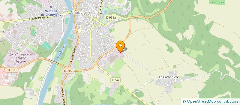 localisation de l'entreprise SCI D.G.  CHAUVIGNY