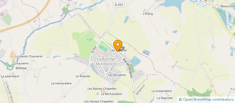 localisation de l'entreprise SCI D.G  LA BAZOGE-MONTPINCON