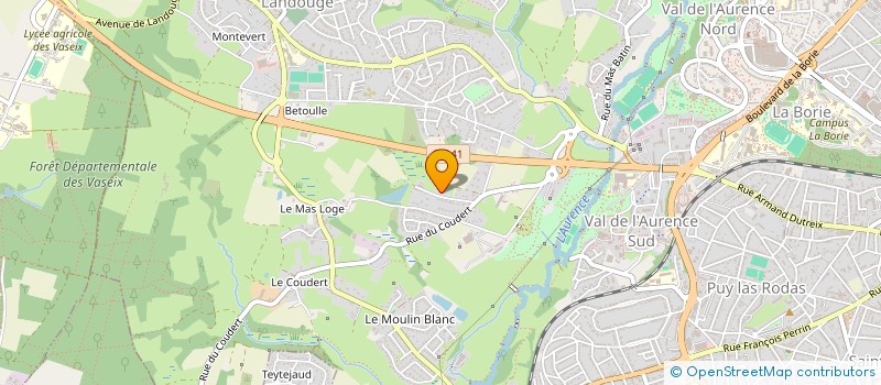 localisation de l'entreprise SCI D&G à LIMOGES