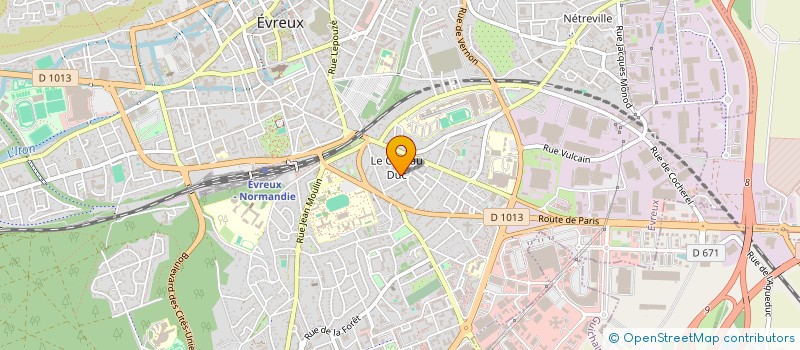 localisation de l'entreprise SCI D.G.A  EVREUX