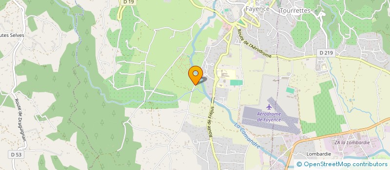 localisation de l'entreprise SCI D G A  FAYENCE