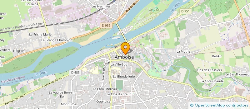 localisation de l'entreprise SCI D.G.A.I.X.  AMBOISE