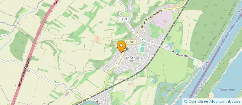 localisation de l'entreprise SCI D.G.B.  MOTHERN