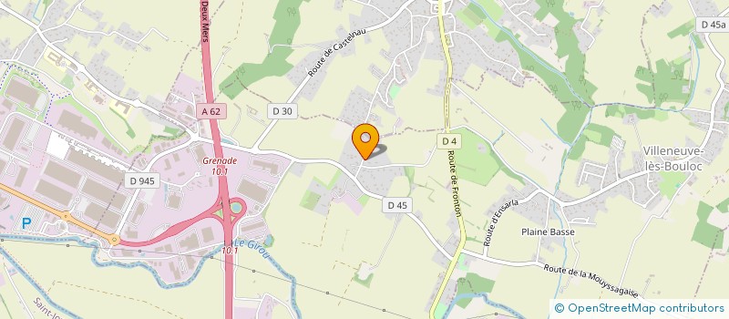 localisation de l'entreprise SCI D.G.H.  VILLENEUVE-LES-BOULOC