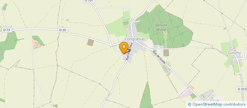 localisation de l'entreprise SCI D.G.H.F.  LONGUEVAL