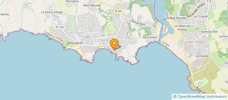 localisation de l'entreprise SCI D.G.R.K  CLOHARS-CARNOET