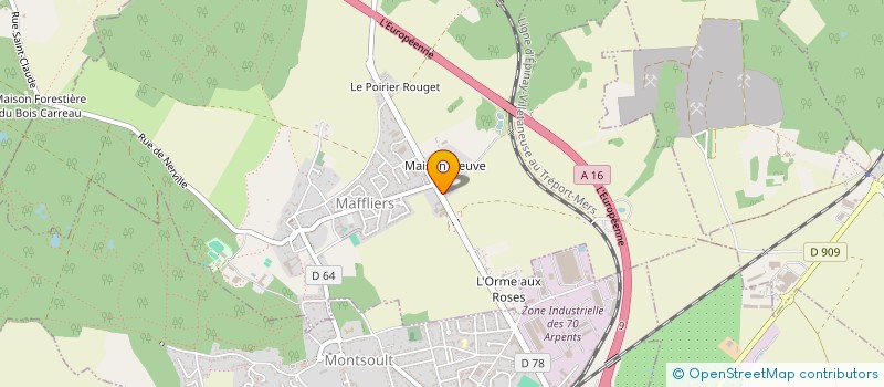 localisation de l'entreprise SCI D.G.R.N 1  MAFFLIERS