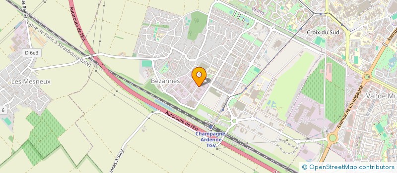 localisation de l'entreprise SCI D.G.S.  BEZANNES