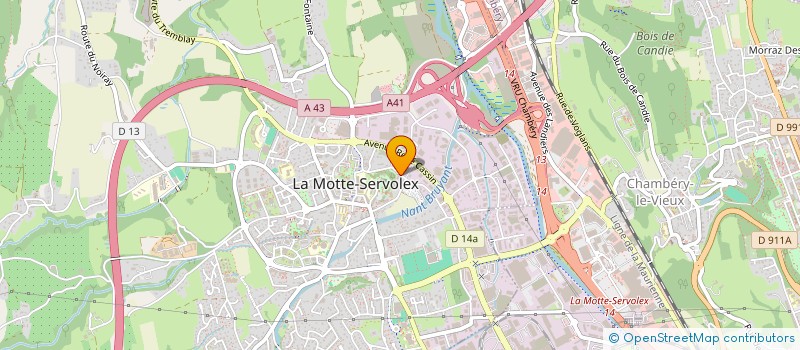 localisation de l'entreprise SCI D G T  LA MOTTE-SERVOLEX