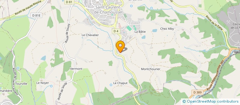 localisation de l'entreprise SCI D G V F  SAINT-LAURENT-DE-CHAMOUSSET