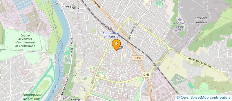 localisation de l'entreprise SCI D GLACIERES  CORMEILLES-EN-PARISIS