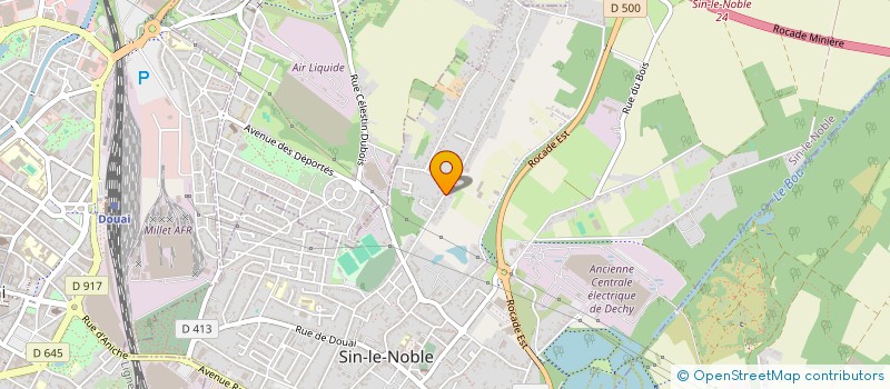 localisation de l'entreprise SCI D.H.  SIN-LE-NOBLE