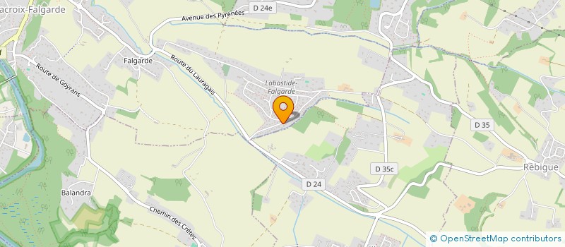 localisation de l'entreprise SCI D.H.A.V.  LACROIX-FALGARDE