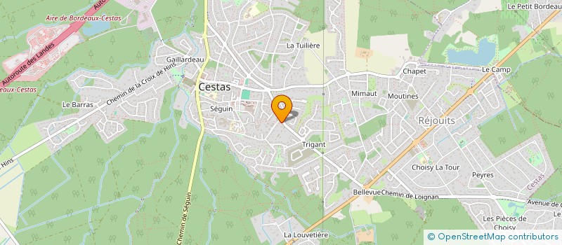 localisation de l'entreprise SCI D.H.C  CESTAS