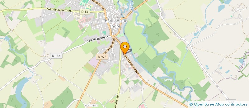 localisation de l'entreprise SCI D H F à CHATILLON-SUR-INDRE