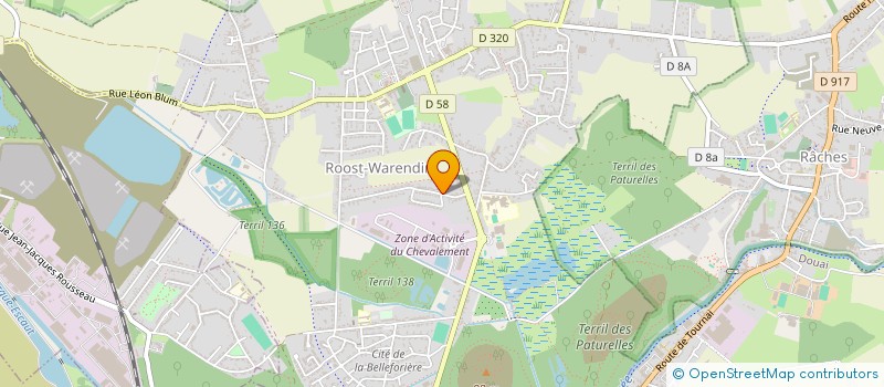 localisation de l'entreprise SCI D.H.T.  ROOST-WARENDIN