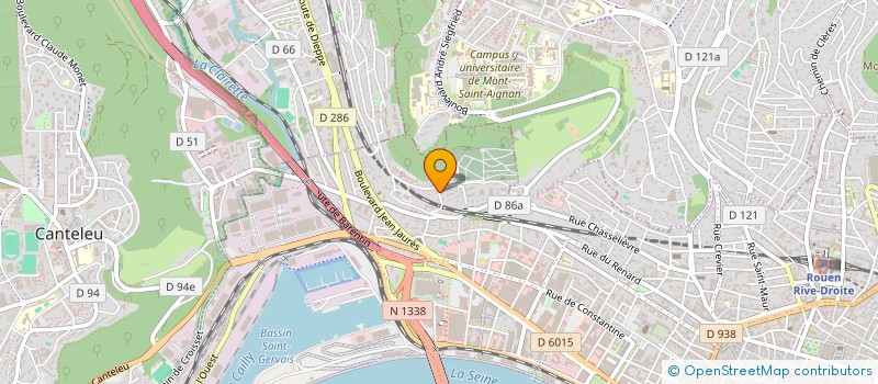 localisation de l'entreprise SCI D'HALLUIN  ROUEN