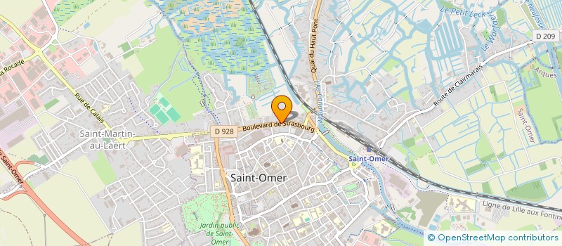 localisation de l'entreprise SCI D'HALLUIN LETOQUART  SAINT-OMER