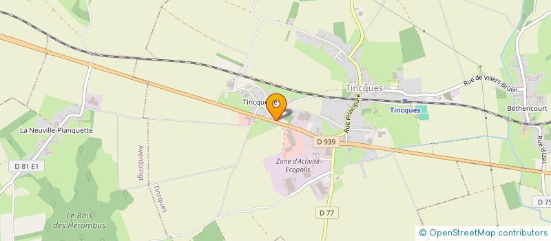 localisation de l'entreprise SCI D'HARDELOT  TINCQUES