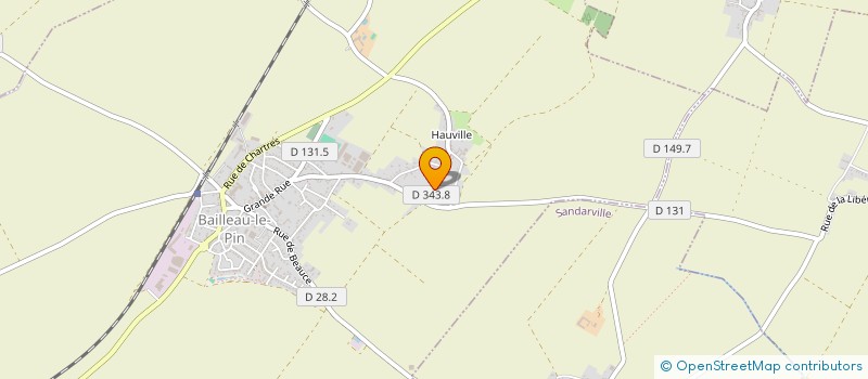 localisation de l'entreprise SCI D'HAUVILLE à BAILLEAU-LE-PIN