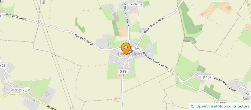 localisation de l'entreprise SCI D'HEILLY  CANVILLE-LES-DEUX-EGLISES