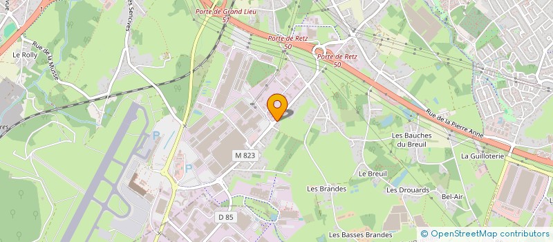 localisation de l'entreprise SCI D'HERBAUGES à BOUGUENAIS