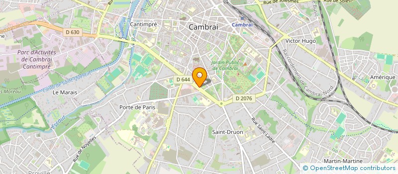 localisation de l'entreprise SCI D HOOGHE IMMOBILIER à CAMBRAI