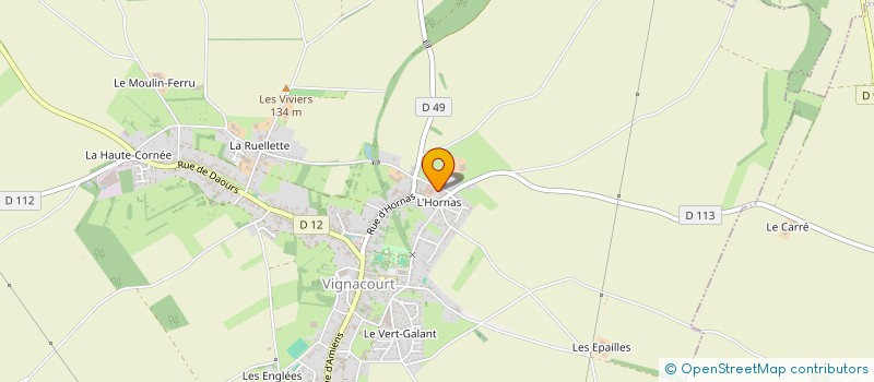 localisation de l'entreprise SCI D'HORNAS  VIGNACOURT