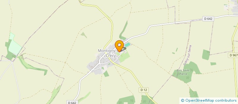 localisation de l'entreprise SCI D HUINETTE  MONTIGNY-SUR-CRECY