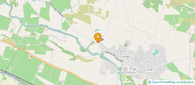 localisation de l'entreprise SCI D'HUNIAC  PENNAUTIER