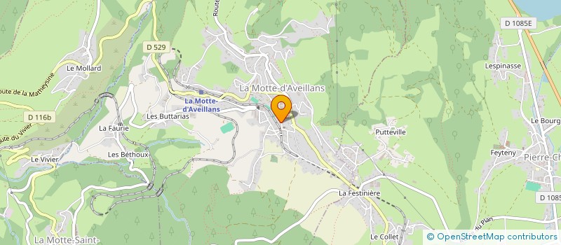 localisation de l'entreprise SCI D'HUST  LA MOTTE-D'AVEILLANS