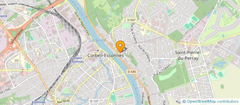 localisation de l'entreprise SCI D.I.H.  BRUNOY