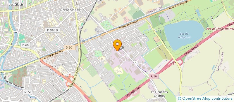 localisation de l'entreprise SCI D.I.L.L.  TETEGHEM-COUDEKERQUE-VILLAGE