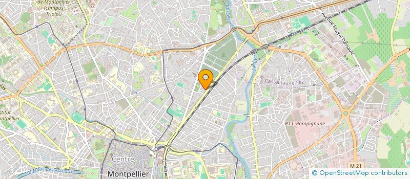 localisation de l'entreprise SCI D.I.P. à MONTPELLIER