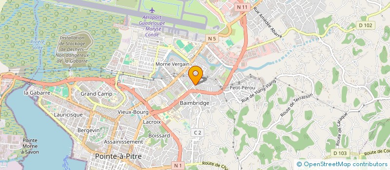 localisation de l'entreprise SCI D'ICI ET D'AILLEURS  LES ABYMES